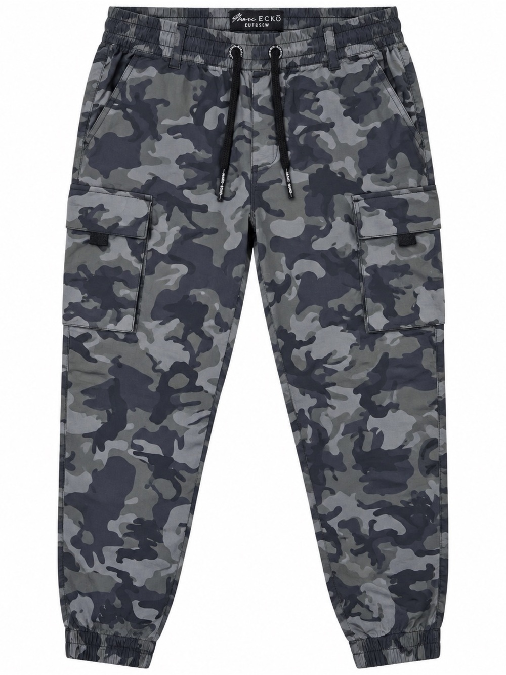 Marc Ecko Men's Gray Camo Cargo Joggers